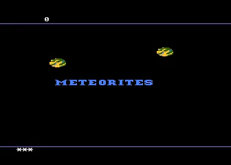 Meteorites title screen