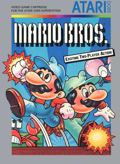 Mario Bros. cover art for Atari 5200