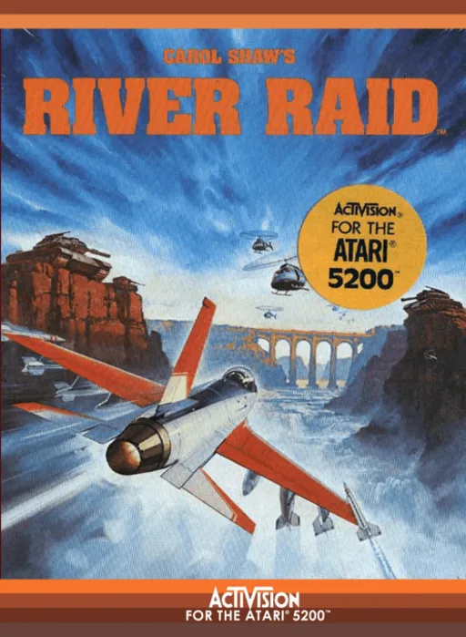 River Raid cover art for Atari 5200