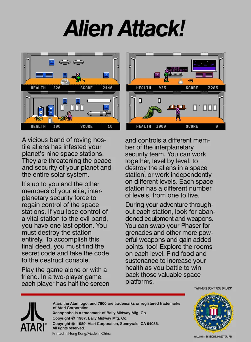 Xenophobe box back