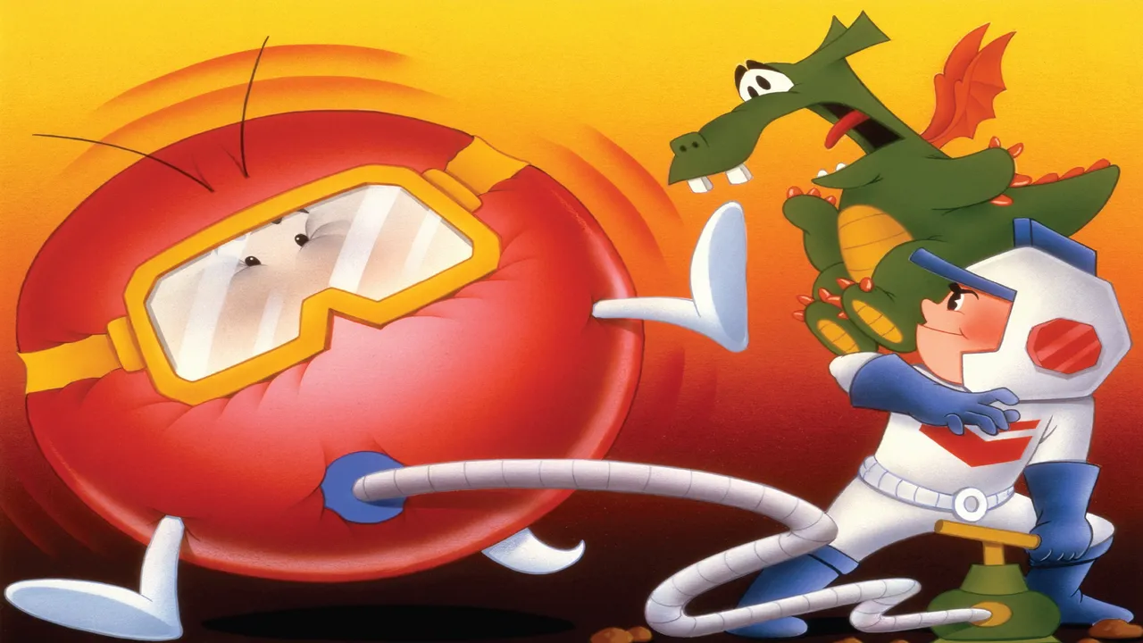 Backdrop artwork for Dig Dug