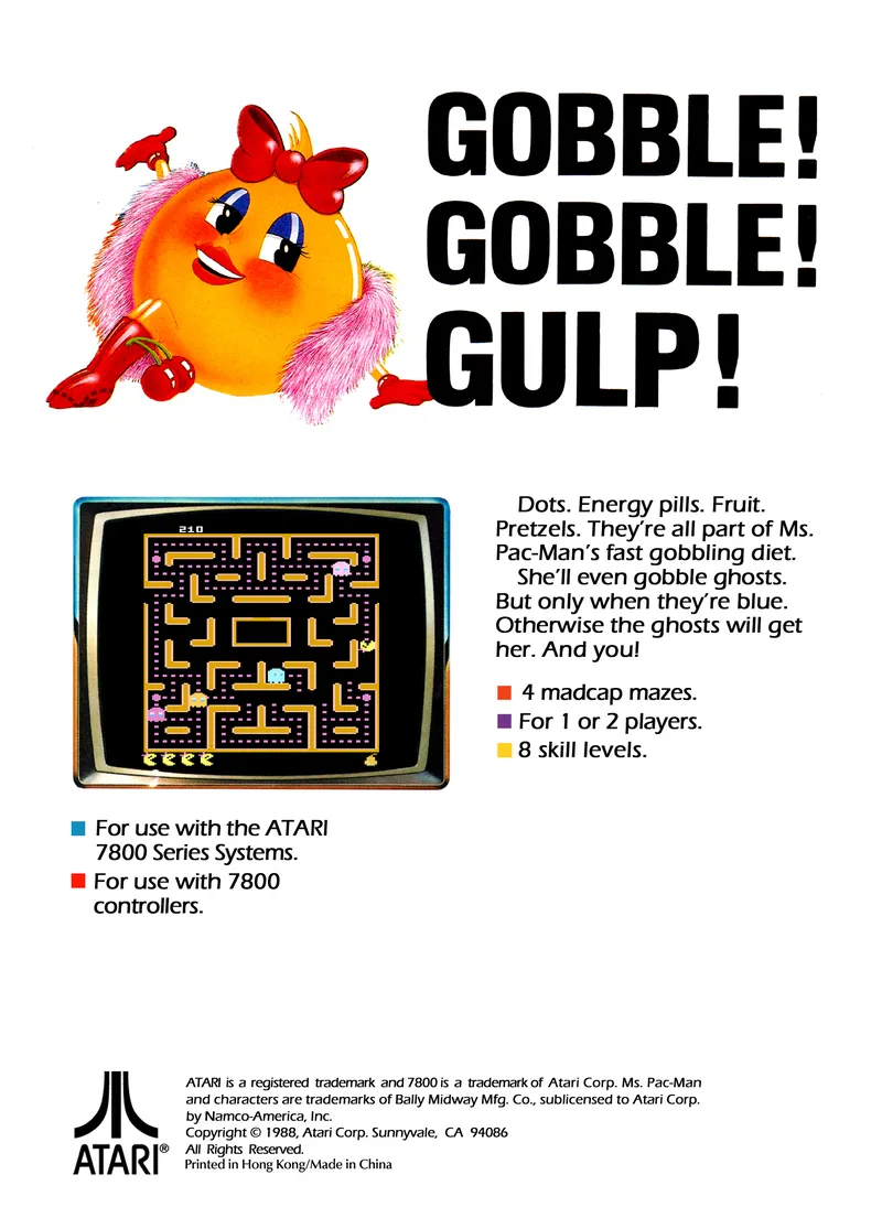 Ms. Pac-Man box back