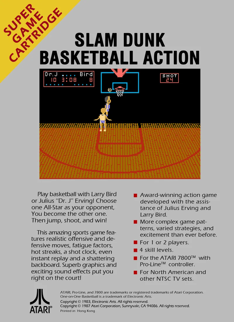 One-on-One Basketball box back