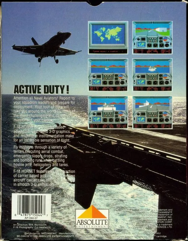 F-18 Hornet box back