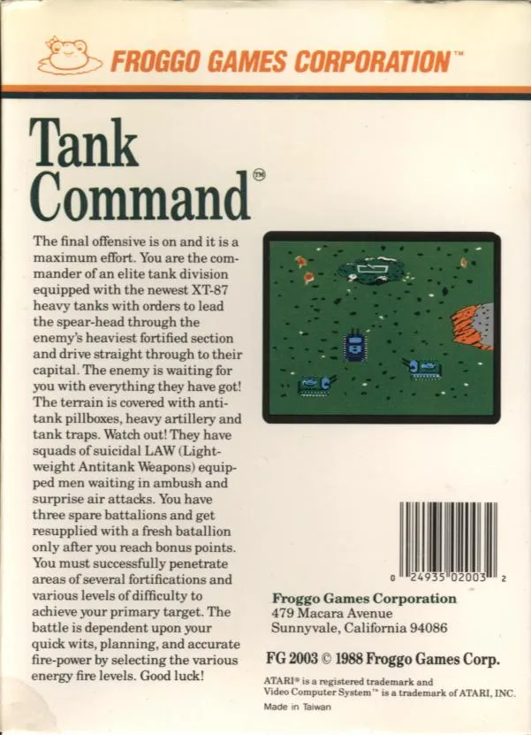 Tank Command box back