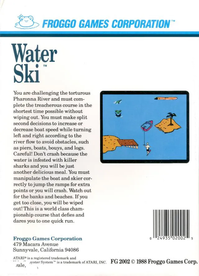 Water Ski box back