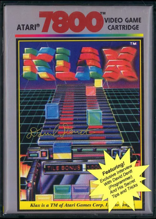 Klax cover art for Atari 7800