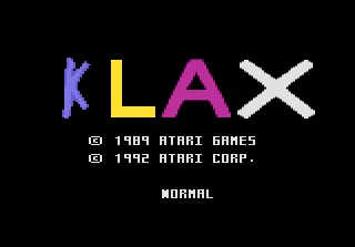 Klax title screen