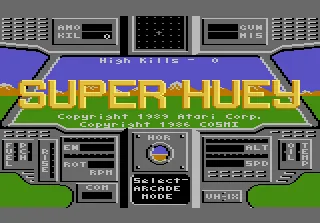 Super Huey UH-IX title screen