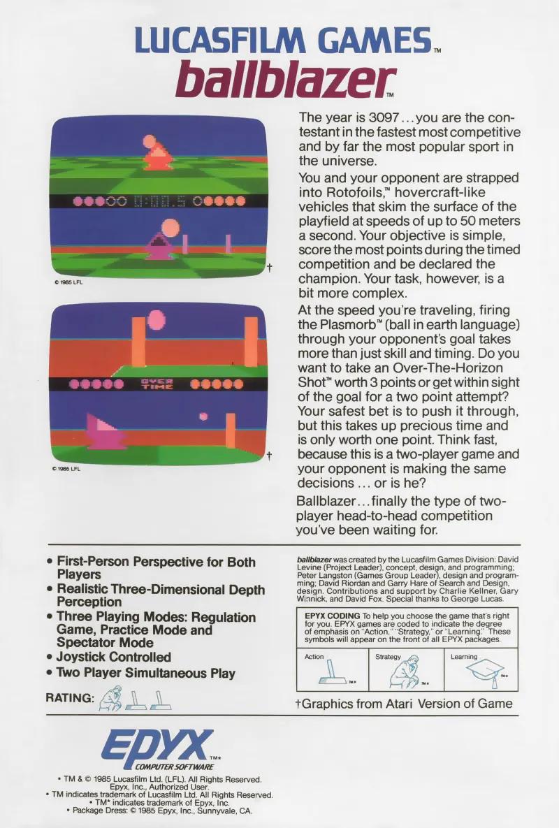 Ballblazer box back