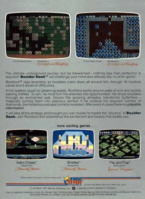Boulder Dash box back