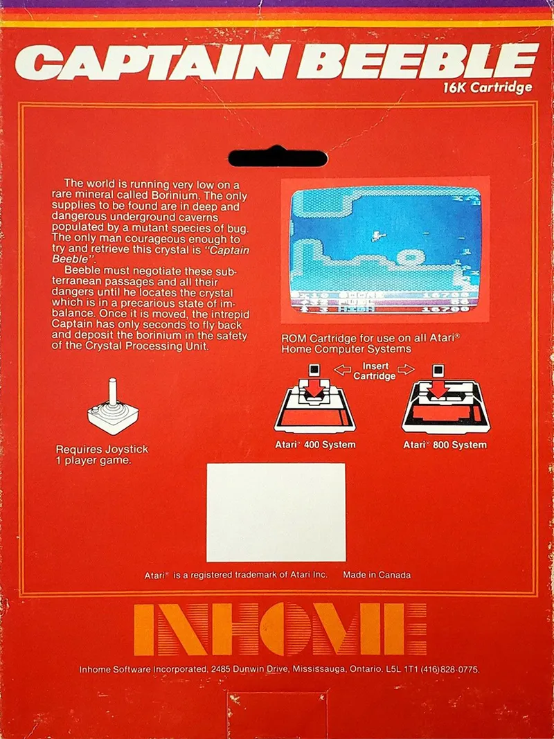 Captain Beeble box back