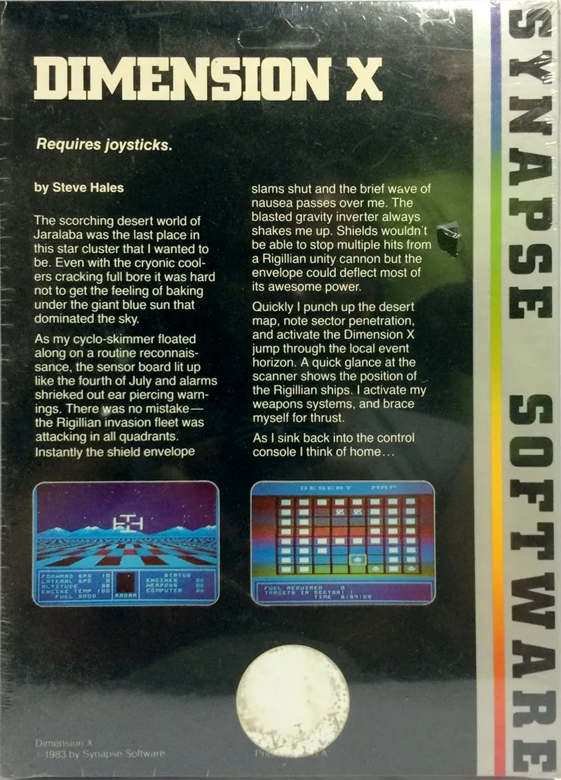 Dimension X box back