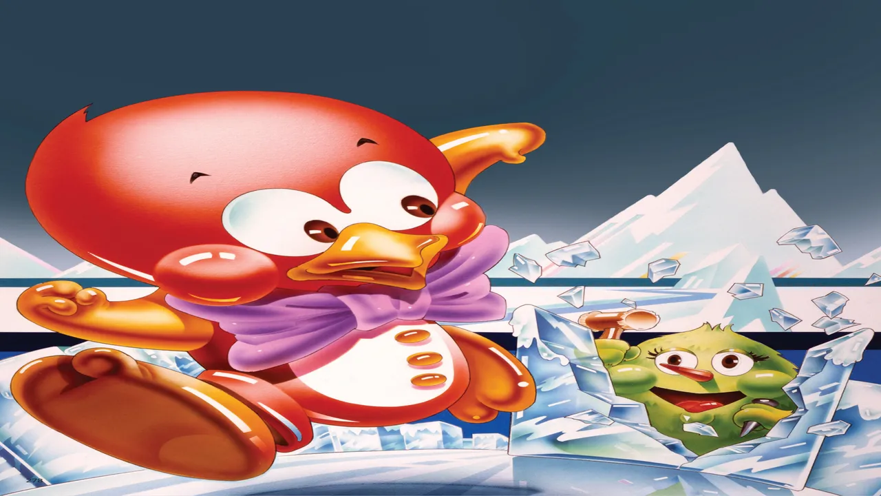 Backdrop artwork for Pengo