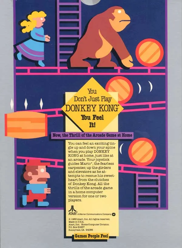 Donkey Kong box back