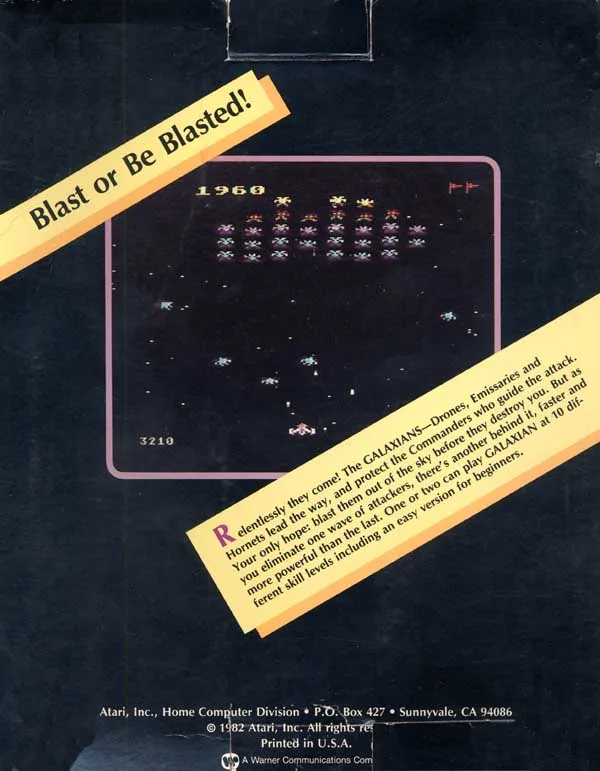 Galaxian box back
