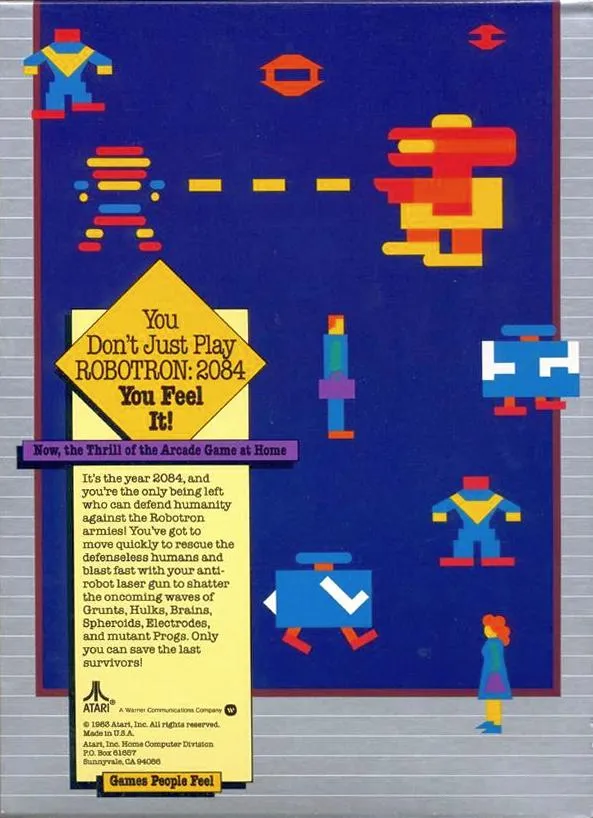 Robotron: 2084 box back