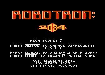 Backdrop artwork for Robotron: 2084