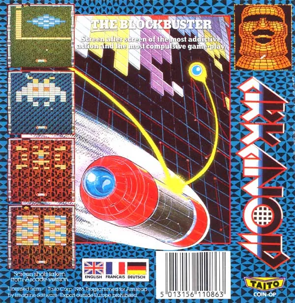 Arkanoid box back