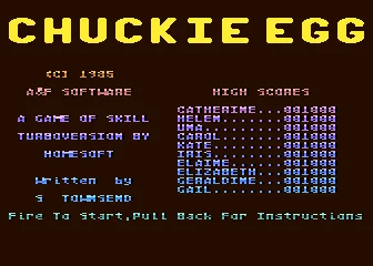 Backdrop artwork for Chuckie Egg