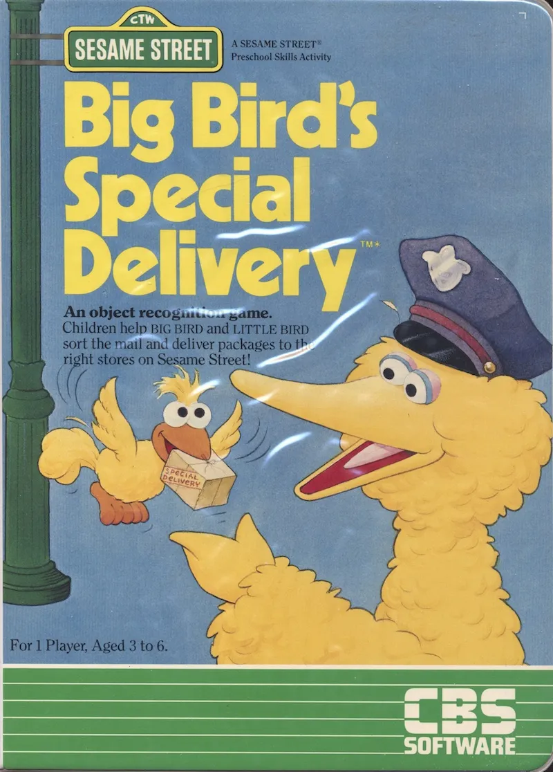 Big Bird's Special Delivery box art