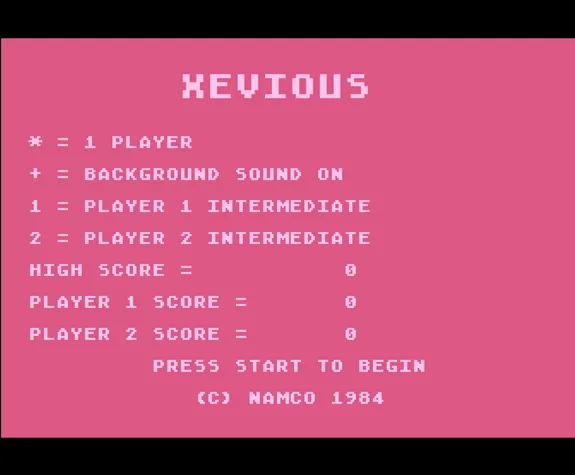Xevious screenshot