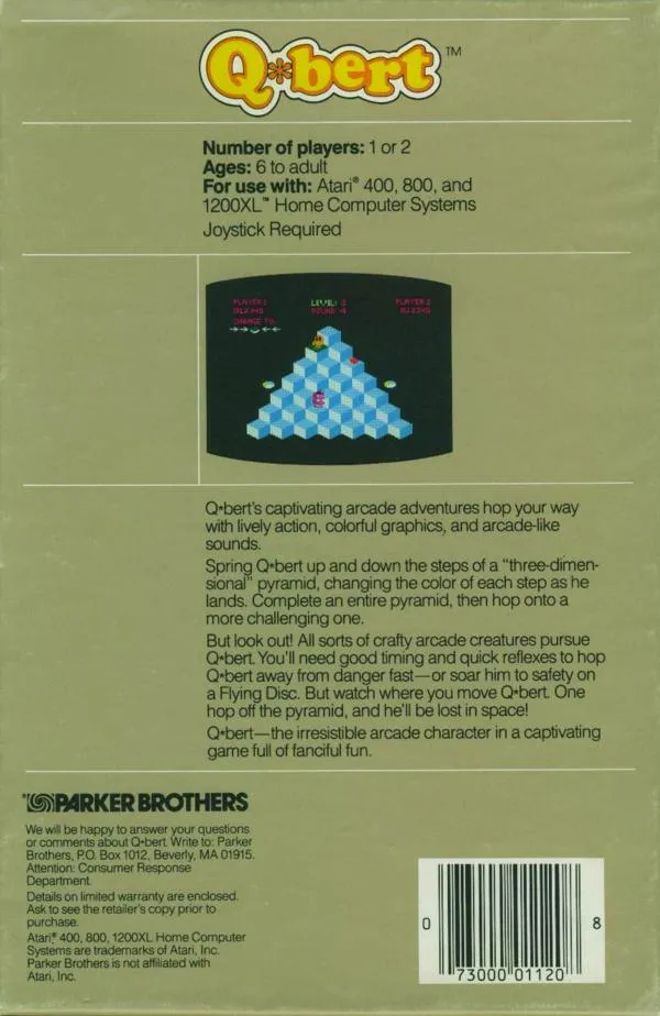 Q-bert box back