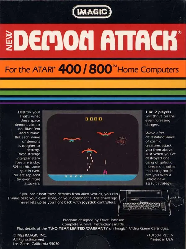 Demon Attack box back