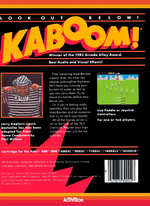 Kaboom! box back