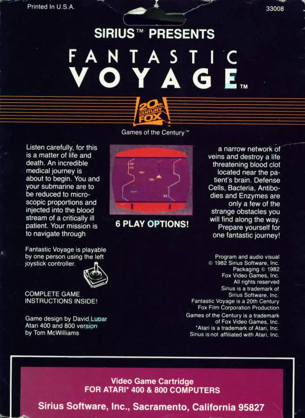 Fantastic Voyage box back