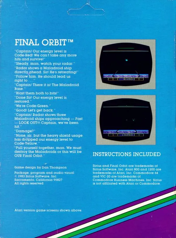 Final Orbit box back