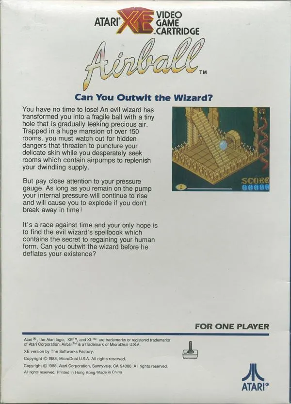 Airball box back