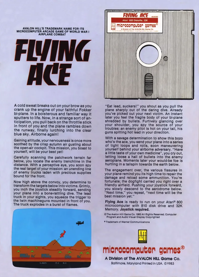 Flying Ace box back