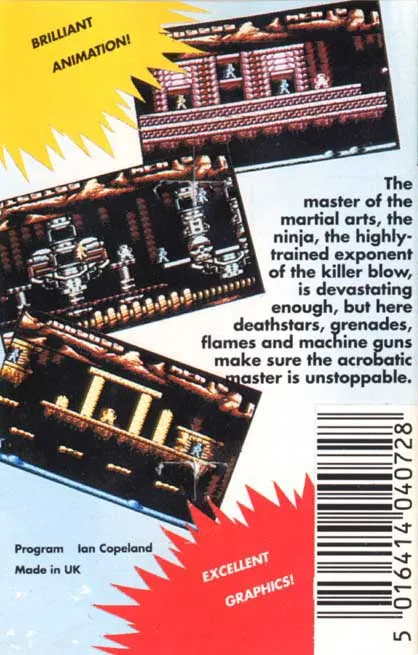 Ninja Commando box back