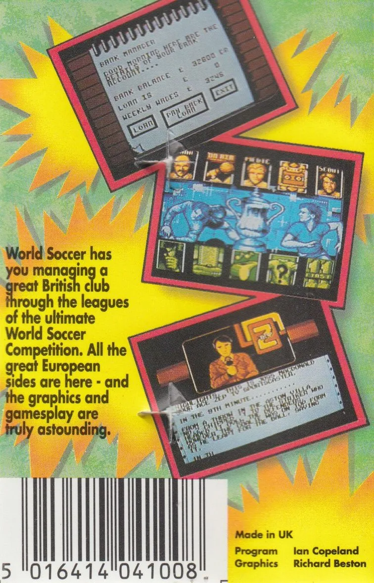 World Soccer box back