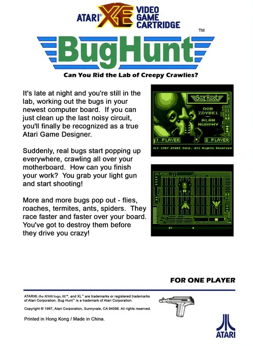 Bug Hunt box back