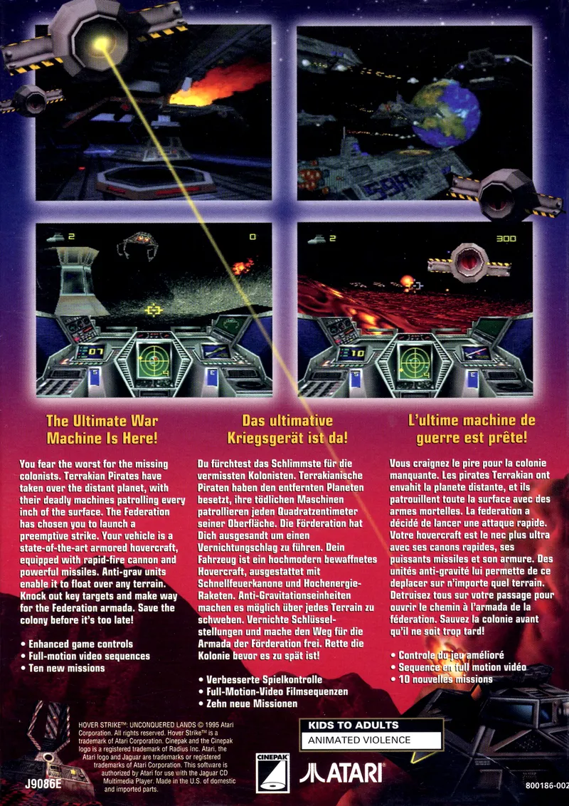 Hover Strike: Unconquered Lands box back