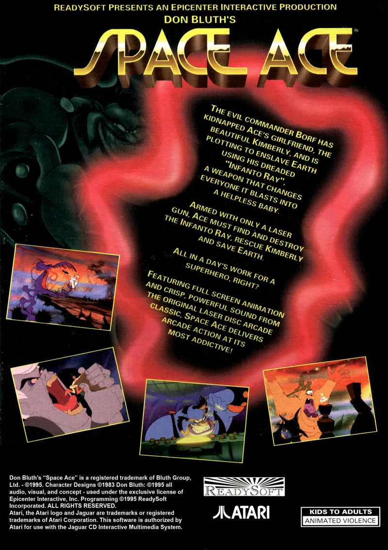 Space Ace box back