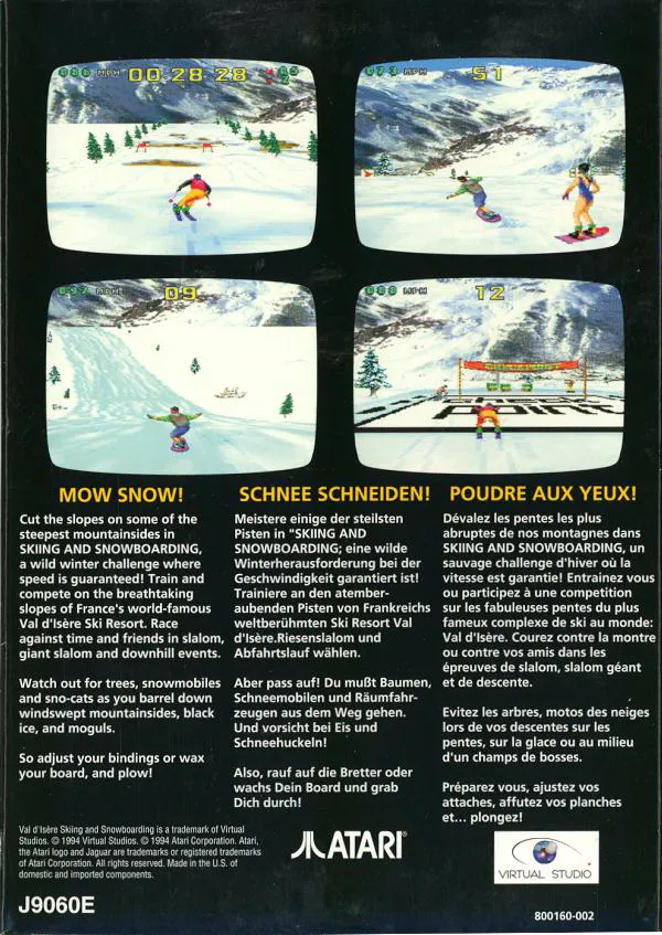 Val D'Isere Skiing and Snowboarding box back