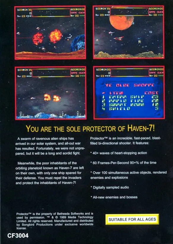 Protector: Special Edition box back