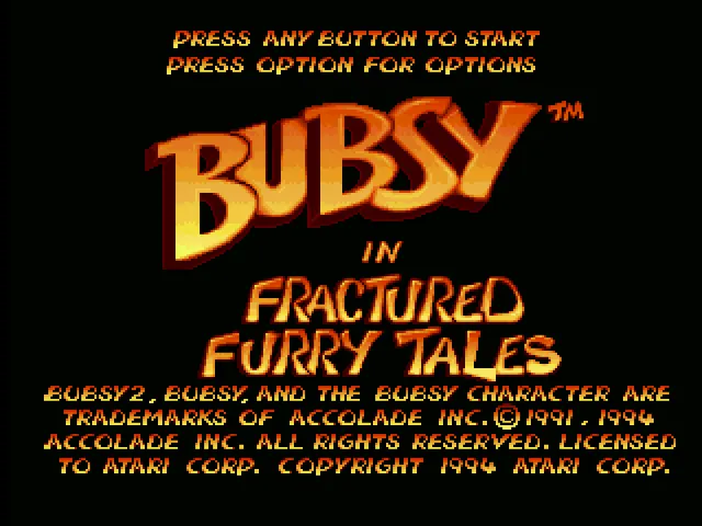 Bubsy in Fractured Furry Tales screenshot