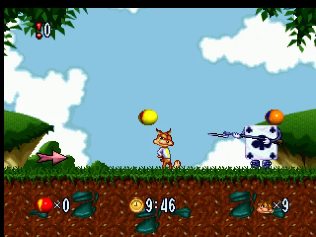 Backdrop artwork for Bubsy in Fractured Furry Tales