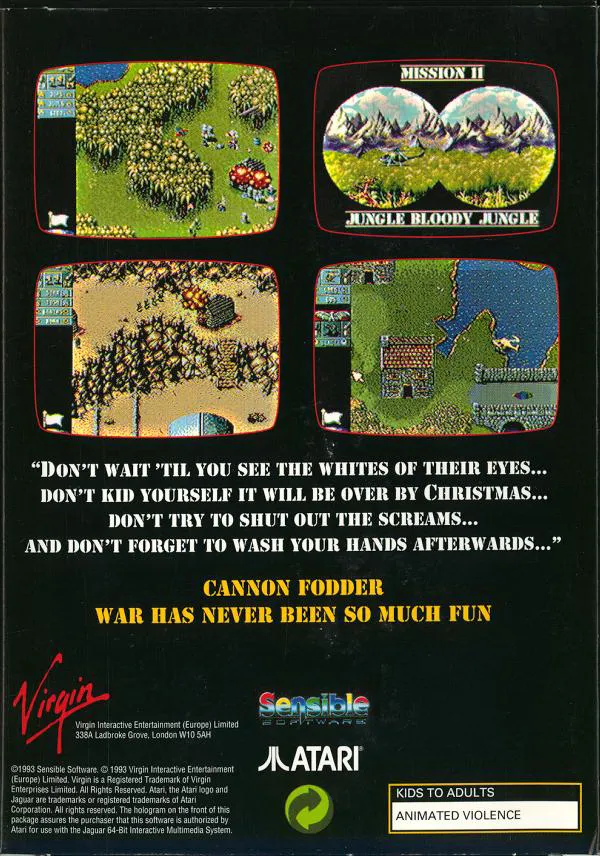 Cannon Fodder box back