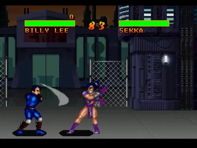 Backdrop artwork for Double Dragon V: The Shadow Falls