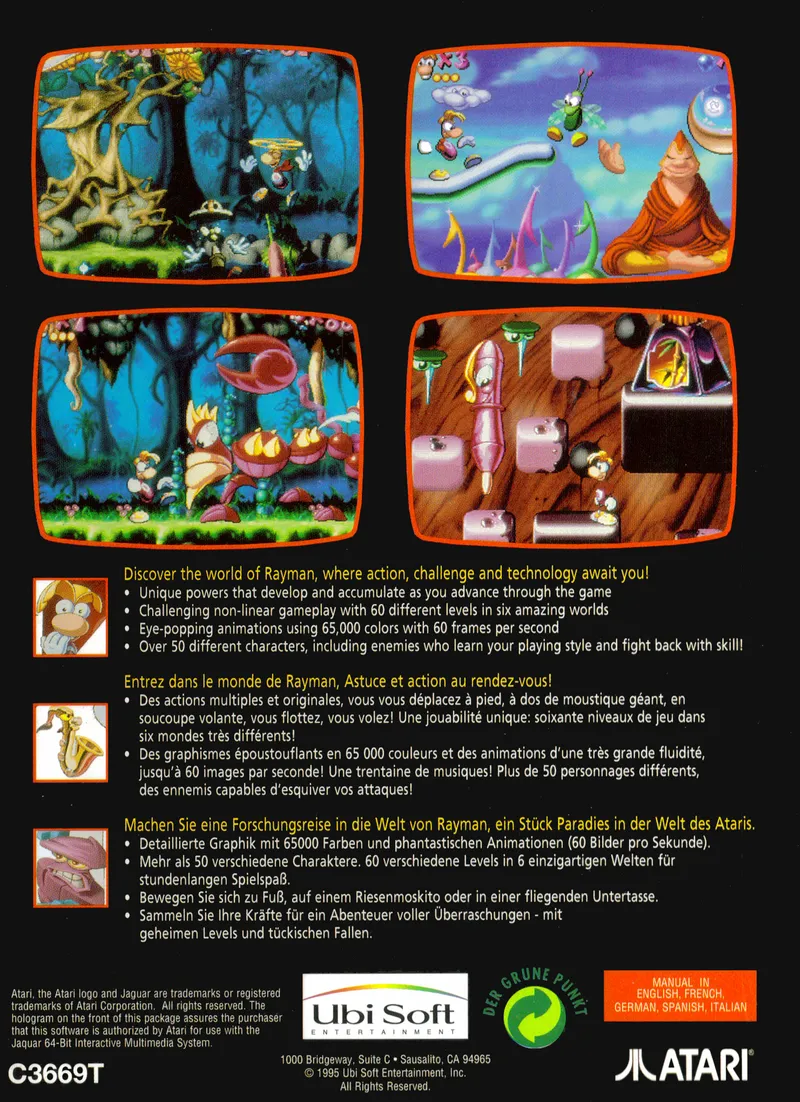 Rayman box back
