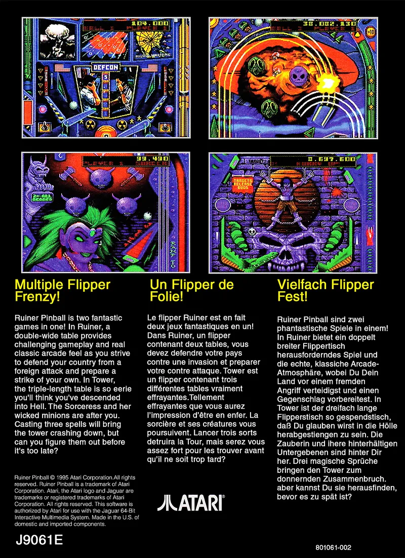 Ruiner Pinball box back