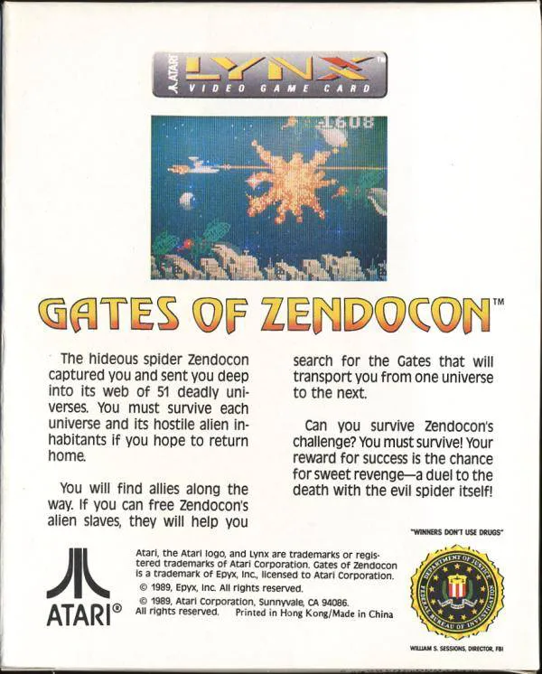 Gates of Zendocon box back