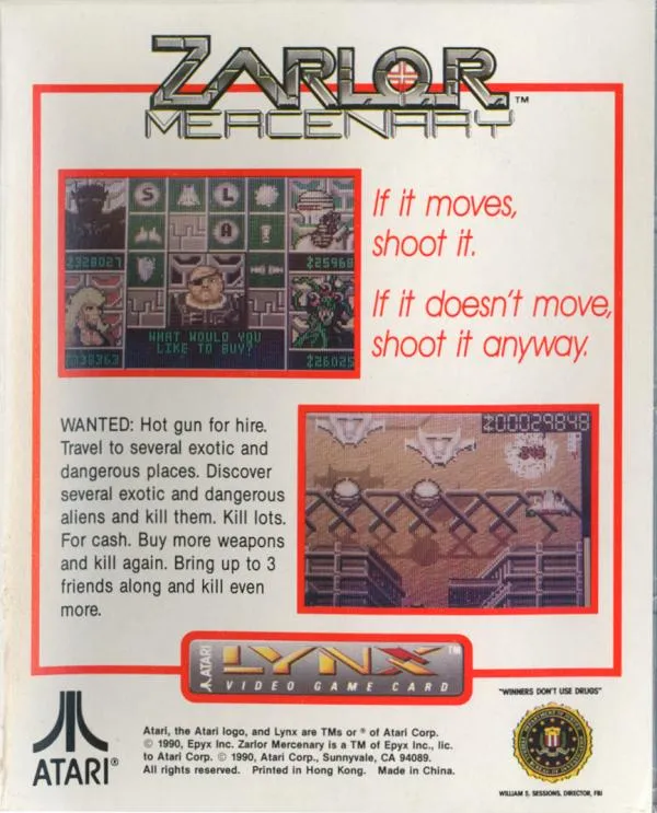 Zarlor Mercenary box back