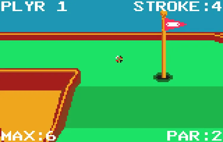 Backdrop artwork for Krazy Ace Miniature Golf