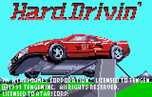 Hard Drivin' screenshot